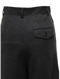 Zucca wide grey cropped wool trousers