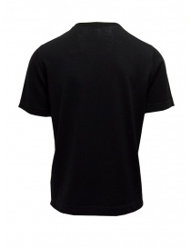 Goes Botanical black T-shirt in merino wool