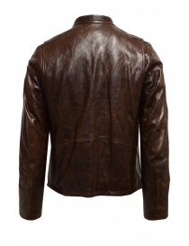 Rude Riders brown leather jacket for biker