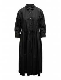 Womens dresses online: Miyao long black shirt dress