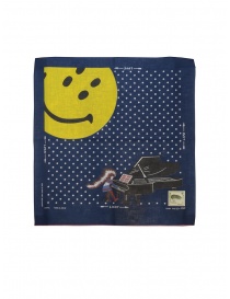Kapital bandana Love & Peace and Beethoven with smiley Z2009XG516 NAVY order online