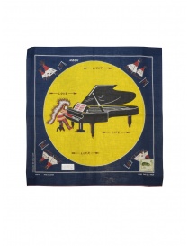 Kapital bandana Love & Peace and Beethoven piano moon Z20009XG515 NAVY order online