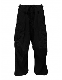 Mens trousers online: Kapital black Jumbo cargo pants