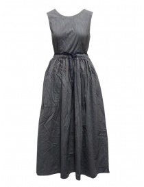 Kapital apron dress in pinstripe denim K2009OP029 IDG order online
