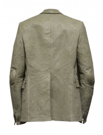 Carol Christian Poell giacca in pelle di canguro grigia LM/2640P