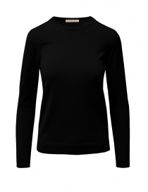 Women s knitwear online: Goes Botanical black Merino wool sweater