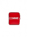 Comme des Garçons portafoglio in pelle rossa con logo acquista online SA2100HL HUGE LOGO RED