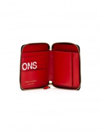 Comme des Garçons red leather wallet with logo
