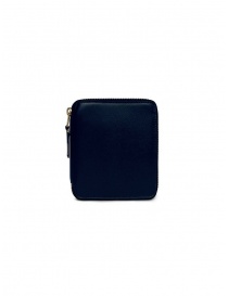 Wallets online: Comme des Garçons compact wallet in blue leather