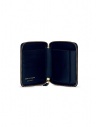 Comme des Garçons compact wallet in blue leather shop online wallets