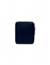 Comme des Garçons compact wallet in blue leather SA2100 NAVY price