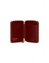 Comme des Garçons square wallet in burgundy leather shop online wallets