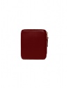 Comme des Garçons square wallet in burgundy leather SA2100 RED price