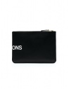 Comme des Garçons SA5100HL pouch in black leather with huge logo SA5100HL HUGE LOGO BLACK price