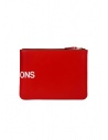 Comme des Garçons medium red leather pouch with huge logo SA5100HL HUGE LOGO RED price