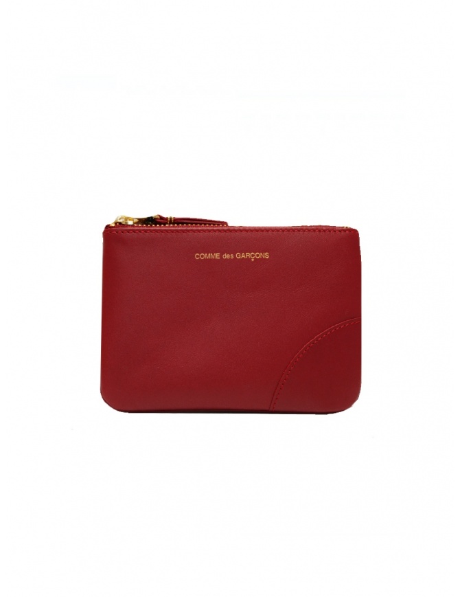 Comme des Garçons bustina rossa in pelle SA8100 RED portafogli online shopping