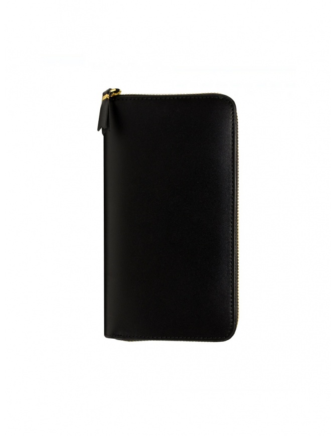 Comme des Garçons long wallet in black leather SA0111 BLACK wallets online shopping