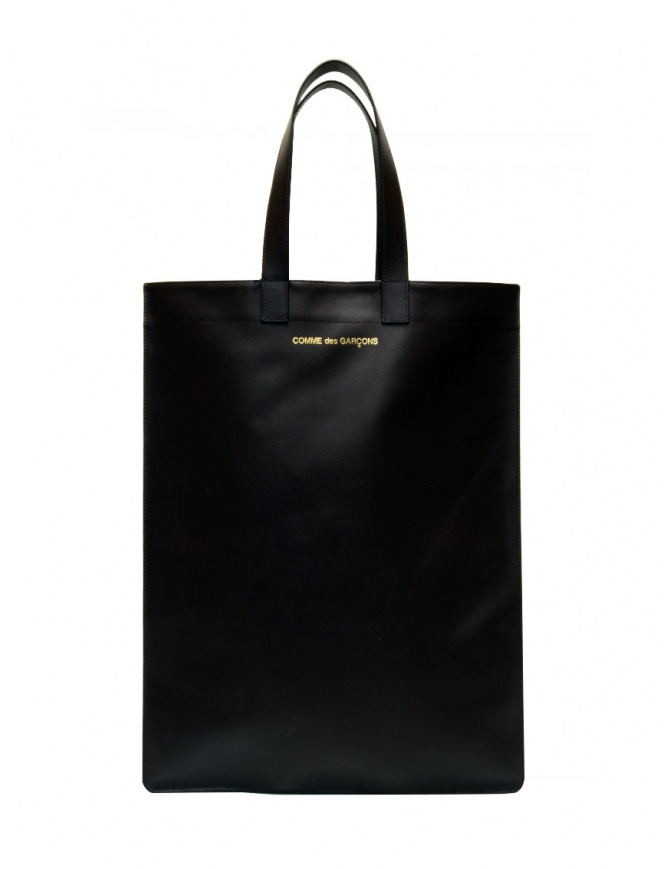 Comme des Garçons black leather tote bag SA9002 BLACK bags online shopping