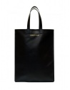 Comme des Garçons black leather tote bag buy online SA9002 BLACK