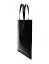 Comme des Garçons black leather tote bag shop online bags