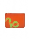 Comme des Garçons Ruby Eyes pouch in orange leather buy online SA5100RE ORANGE