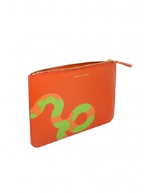 Comme des Garçons Ruby Eyes pouch in orange leather bags buy online