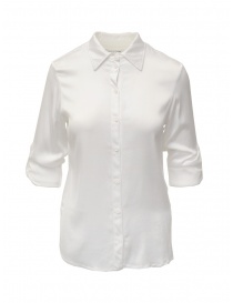 European Culture white shirt with rolled up sleeves 65B0 6492 1101 WHT order online
