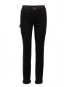 D.D.P. jeans neri con dettagli in pelle acquista online WFP001 BLK