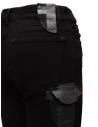 D.D.P. jeans neri con dettagli in pelle WFP001 BLK prezzo