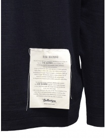 Ballantyne Raw Diamond maglia in cashmere blu girocollo maglieria uomo acquista online