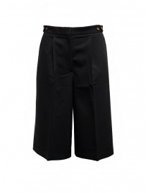 Womens trousers online: Cellar Door Ariel black bermuda shorts