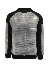 Men s knitwear online: Whiteboards bubble wrap black sweatshirt
