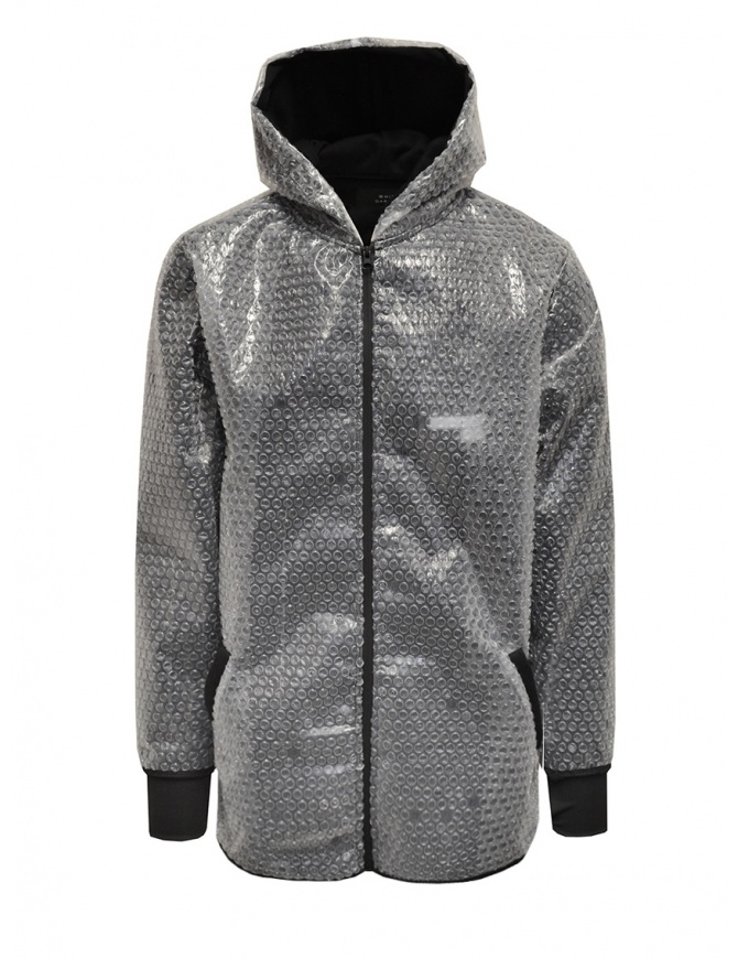 Whiteboards men's bubble wrap zip hoodie jacket