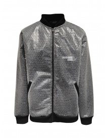 Whiteboards men's bubble wrap zip hoodie jacket