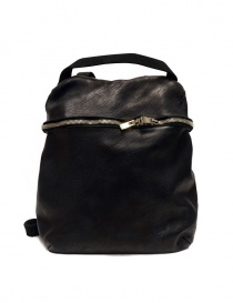 Bags online: Guidi SA03 black leather backpack