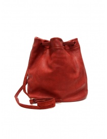 Borse online: Guidi BK3 piccola borsa secchiello in pelle di cavallo rossa