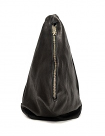 Guidi BV08 single-shoulder backpack in black leather