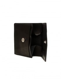Guidi WT01 mini double wallet in black kangaroo leather