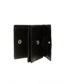 Guidi WT01 Mini Double Wallet in Black Kangaroo Leather