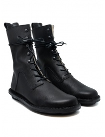 Womens shoes online: Trippen Concrete lace-up ankle boot with metal hooks