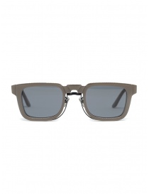 Glasses online: Kuboraum N4 grey square sunglasses with grey lenses
