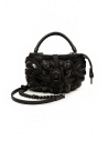 Innerraum black shoulder bag in leather, rubber and mesh buy online I35 BK/BK/CH POCHETTE