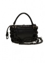 Innerraum black shoulder bag in leather, rubber and mesh I35 BK/BK/CH POCHETTE price