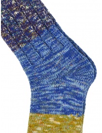 Kapital Van Gogh socks melange blue, purple, green