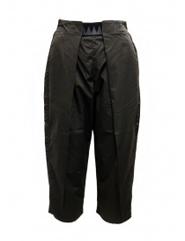 Womens trousers online: Kapital Easy Beach dark grey pants with velcro band