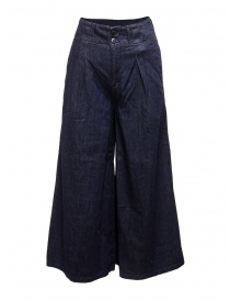Womens trousers online: Kapital dark blue oversize Chateau Aurora denim pants