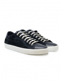 Calzature uomo online: Leather Crown Pure sneakers scamosciate blu scuro