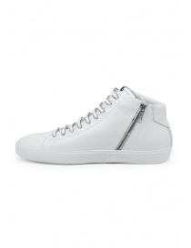 Leather Crown Earth white leather high sneakers