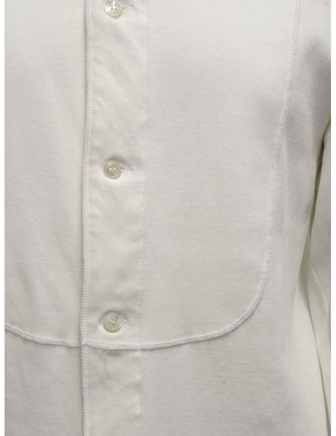 Haversack Stand-Up Collar White Long-Sleeved Shirt