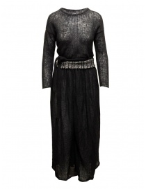 Womens dresses online: Hiromi Tsuyoshi black wool dress